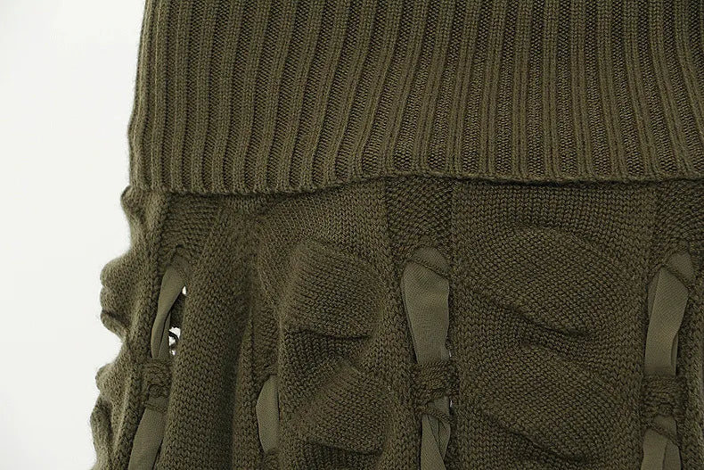 Solid Knit Off Shoulder Sweater
