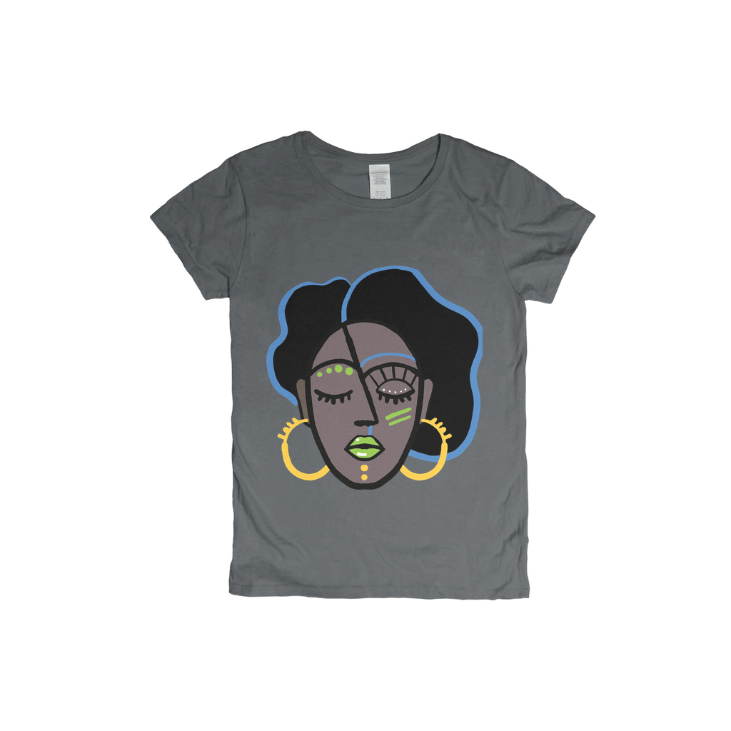 Mocha Afro Green T-Shirt