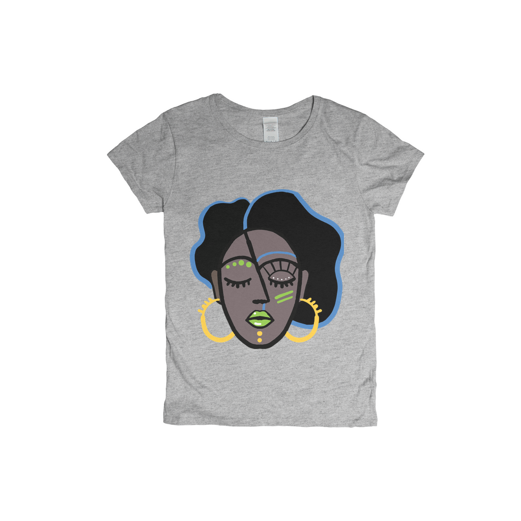 Mocha Afro Green T-Shirt