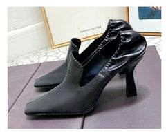 Retro Square Toe Stiletto Shoes