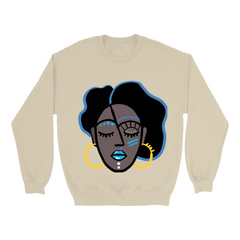 Mocha Afro Blue Sweatshirt