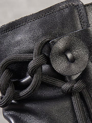 Casual Solid Color Hollow Out Fish Mouth Zip-up Platform Shoes