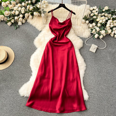 Satin French Style Camisole Dress
