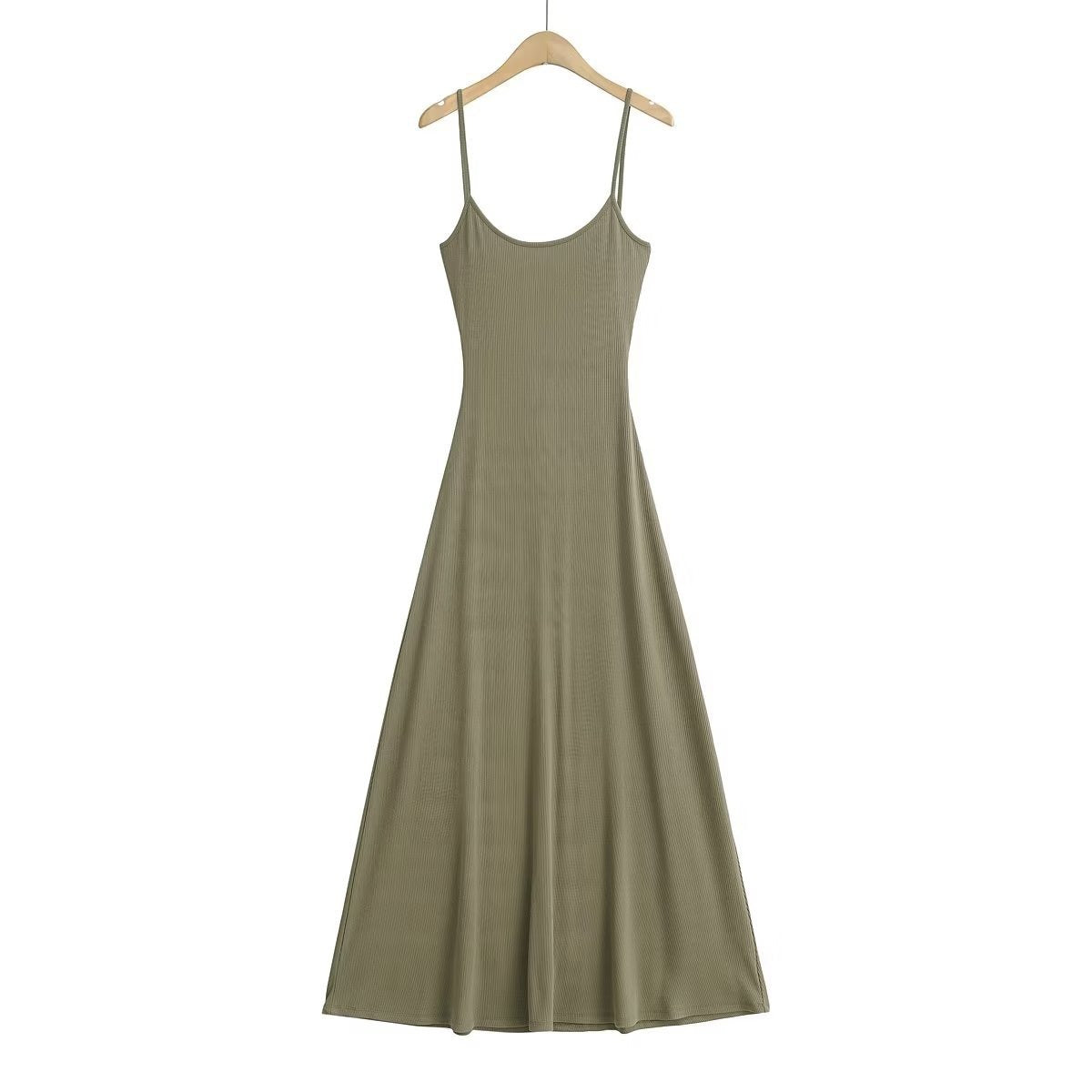 Solid Stretch Sleeveless Maxi Dress