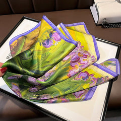 Tulips Artwork Silk Scarf