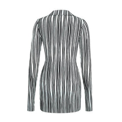 Stripes Shirt+Mini Skirt Set