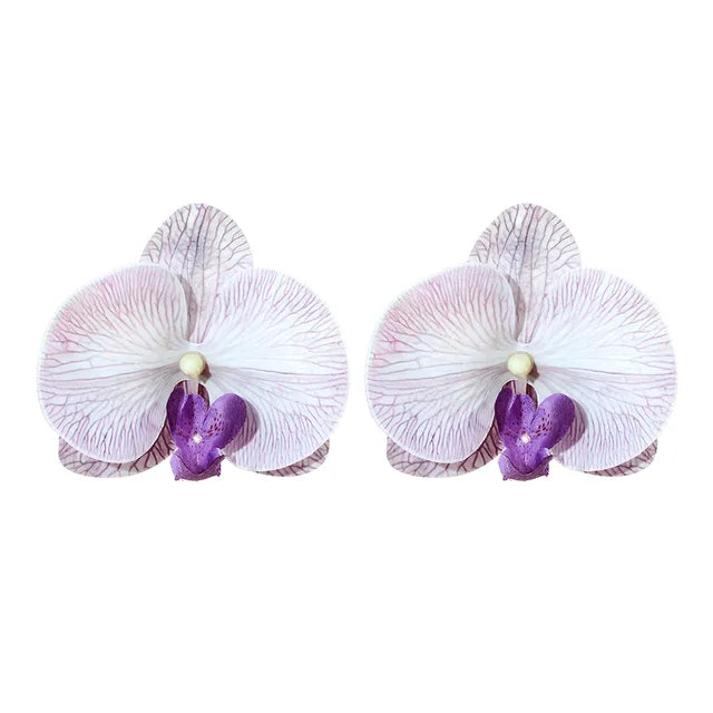 Flower Pendant Necklace + Earrings Set
