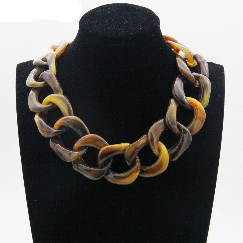 Chunky Chain Choker Necklace