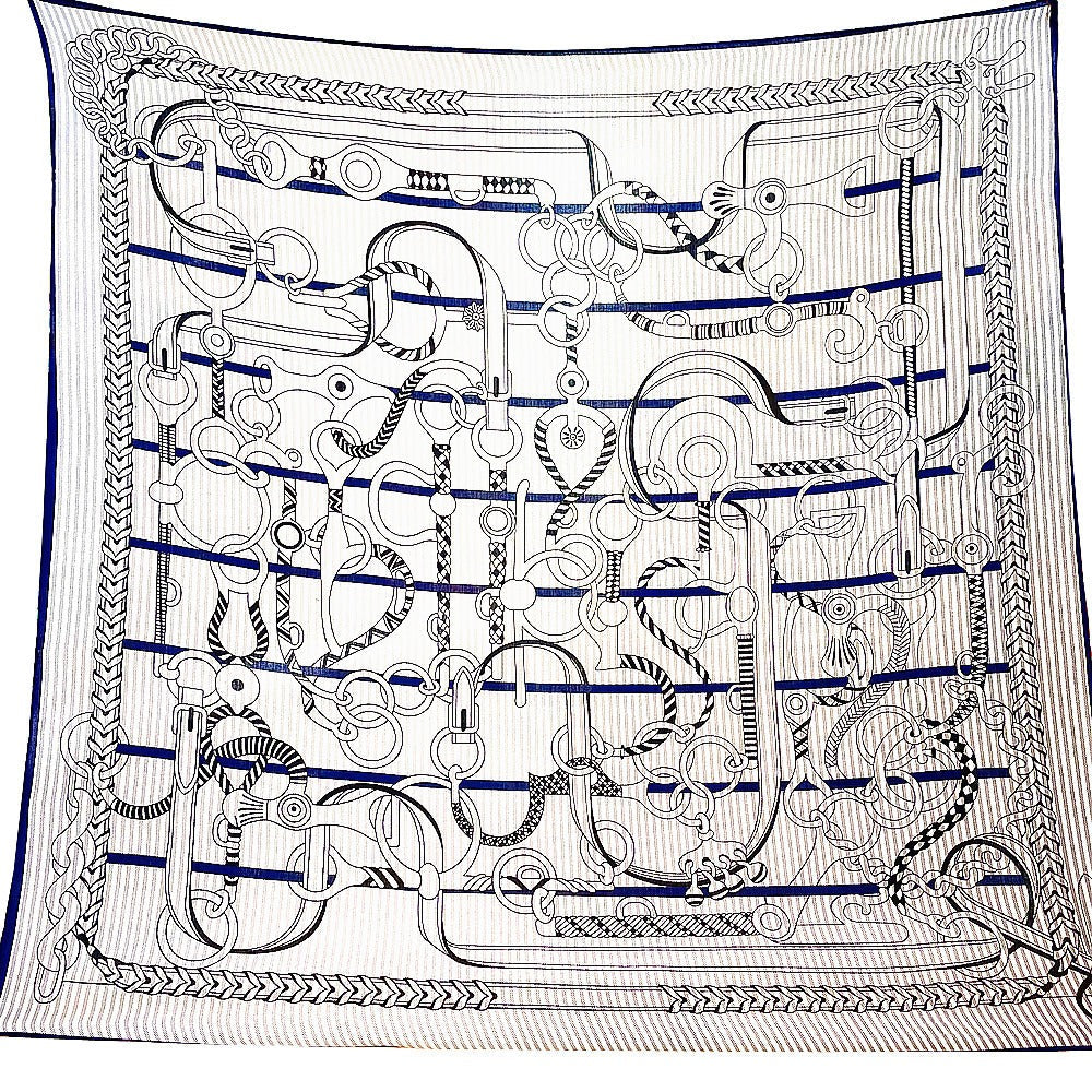 Carriage Chain Print Shawl Scarf