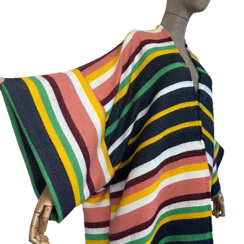 Cozy Striped Maxi Cardigan - WINI