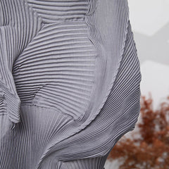 Pleated Structured Draped Skirt