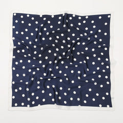 Polka Dots Faux Silk Scarf