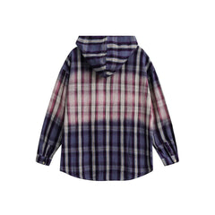 Oversize Plaid Stripes Hoodie
