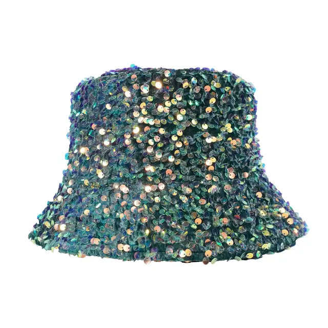 Casual Sequin Bucket Hat