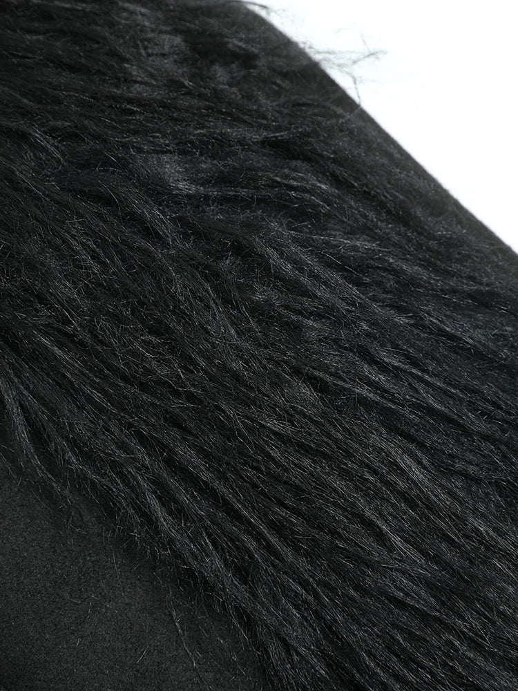 Furry Sleeves Loose Fit Jacket