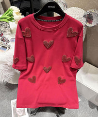 Velvet Diamond Heart T-Shirt