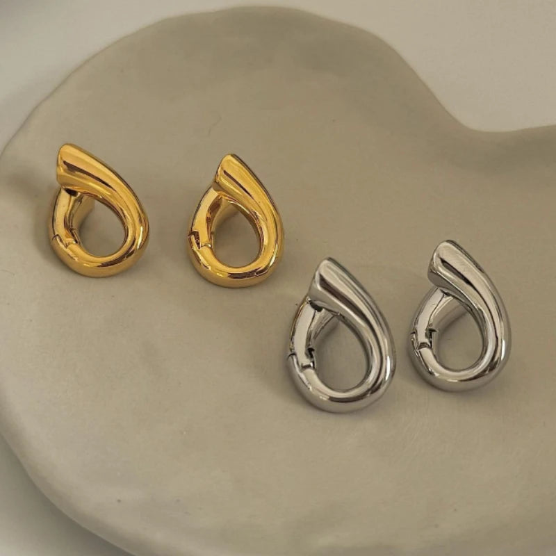 Chunky Open Hoop Earrings