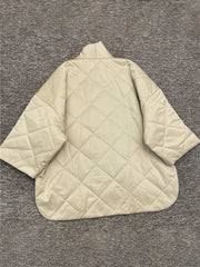 Curved Hem Quilted Jacket