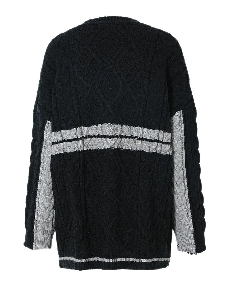 Casual Striped Knitting Sweater