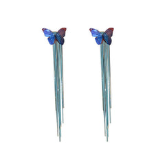 Butterfly Long Tassel Earrings