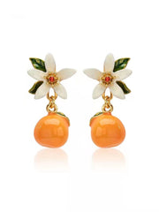 Citrus Gardenia Earrings + Necklace