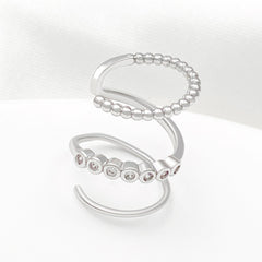 Multi Layer Spiral Ear Clip Earrings