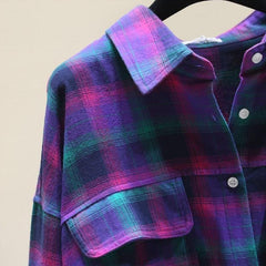 Casual Plaid Long Sleeved Shirt