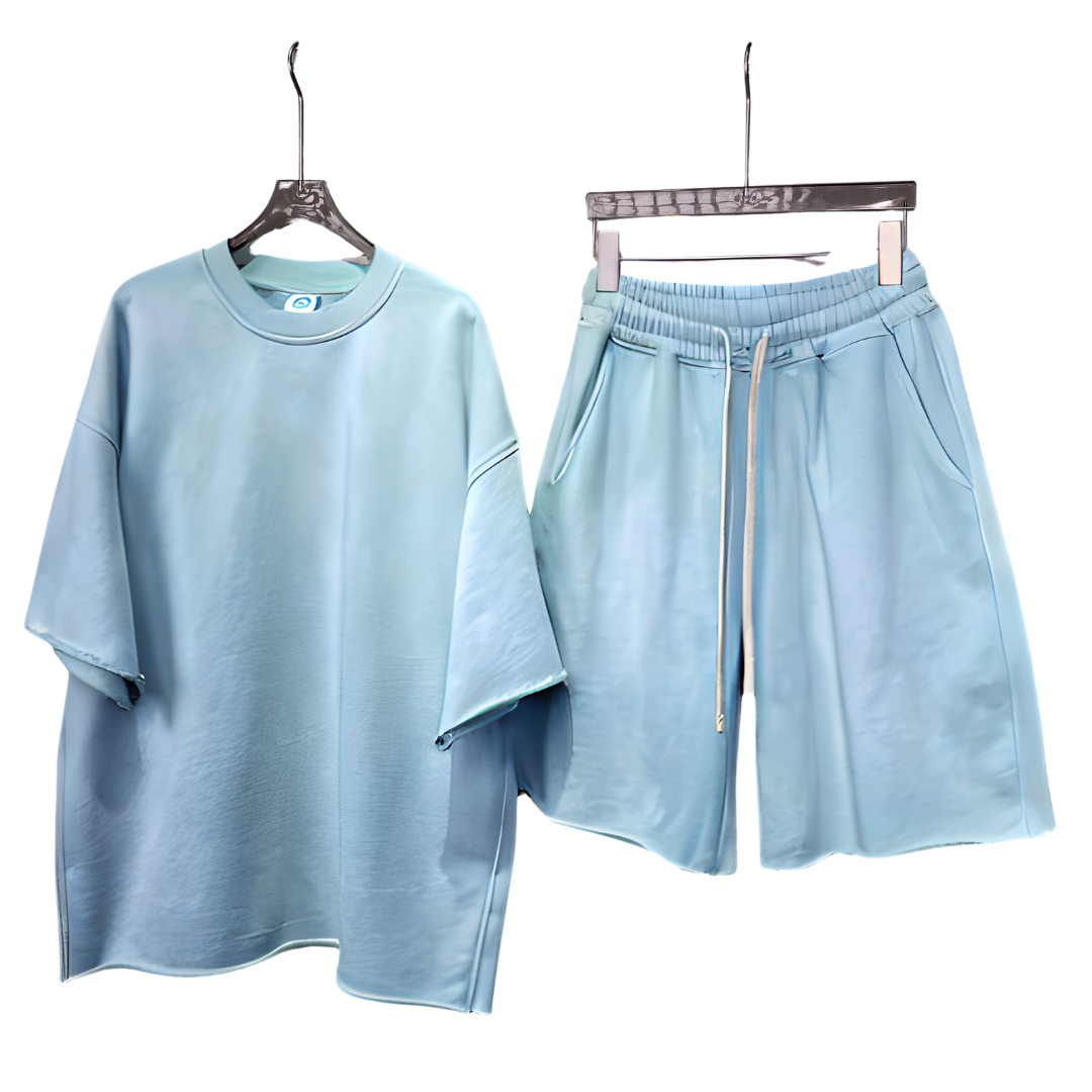 Spray Dyed T-Shirt and Shorts Set