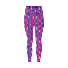 Ubuso Purple High-Waisted Leggings