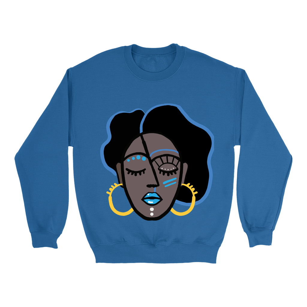 Mocha Afro Blue Sweatshirt