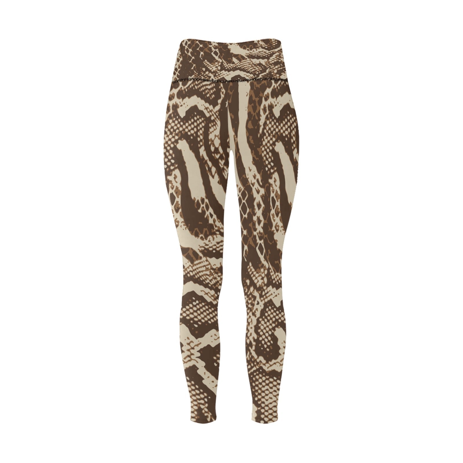 Dembe Brown High-Waisted Leggings