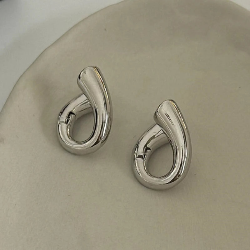 Chunky Open Hoop Earrings