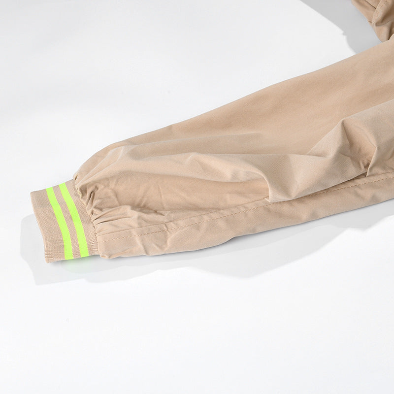 Neon Hoodie Belted Coat