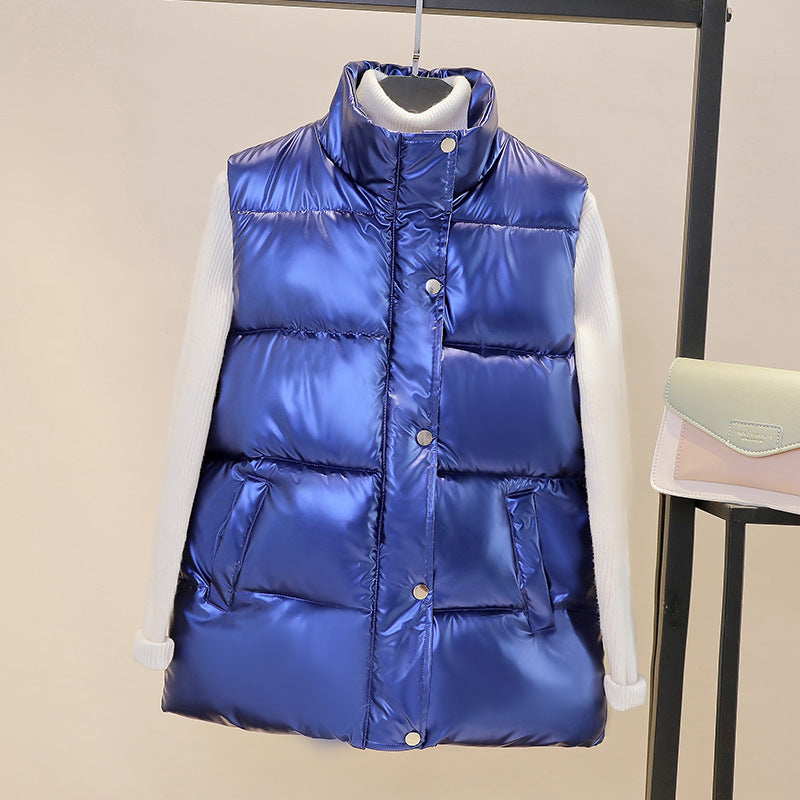 Glossy Bright Puffer Vest