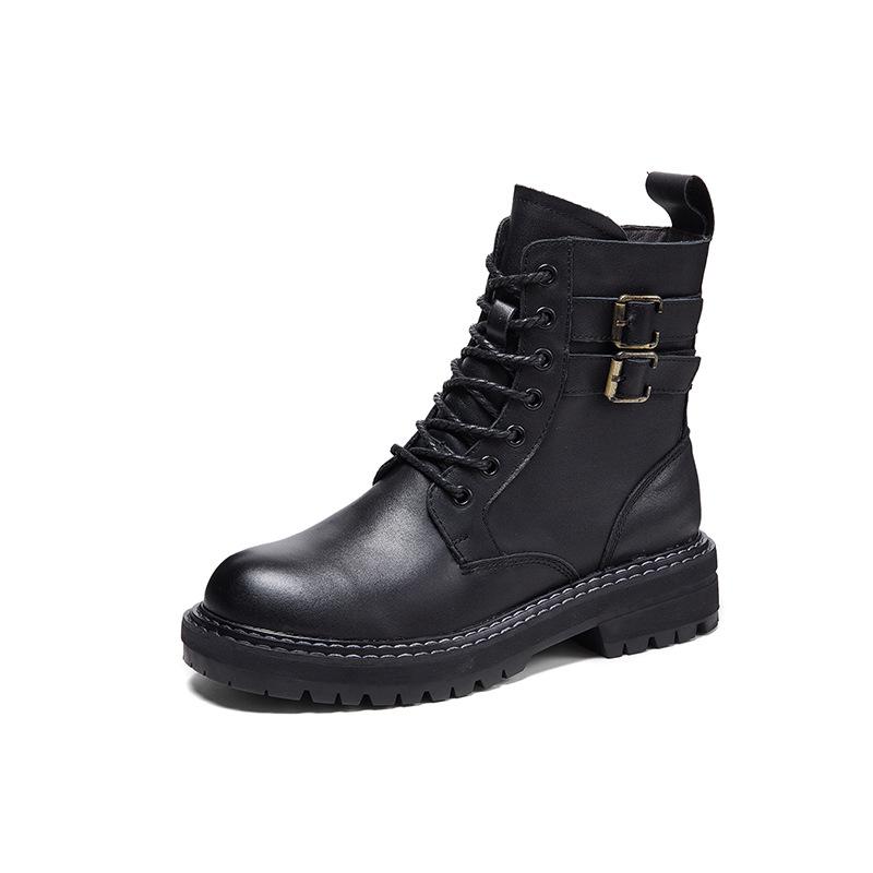 Autumn Women Retro Handmade Leather Boots