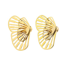 Butterfly Wing Back Hanging Earrings