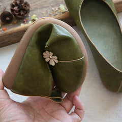 Women Summer Retro Floral Decorated Casual Shoes