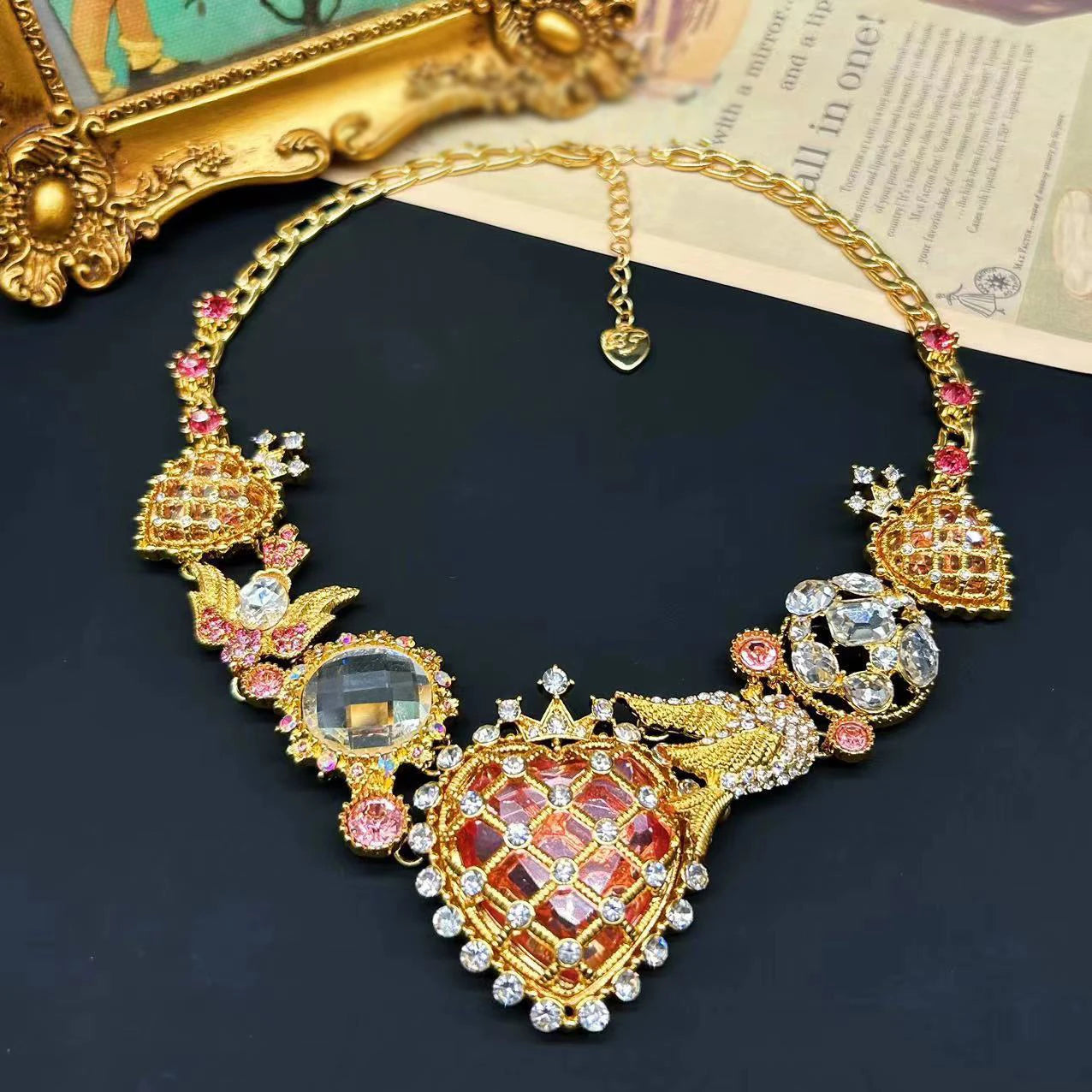 Retro Palace Love Birds Necklace