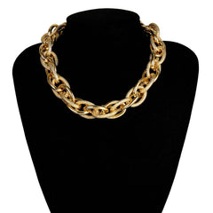 Metallic Handmade Chain Necklace