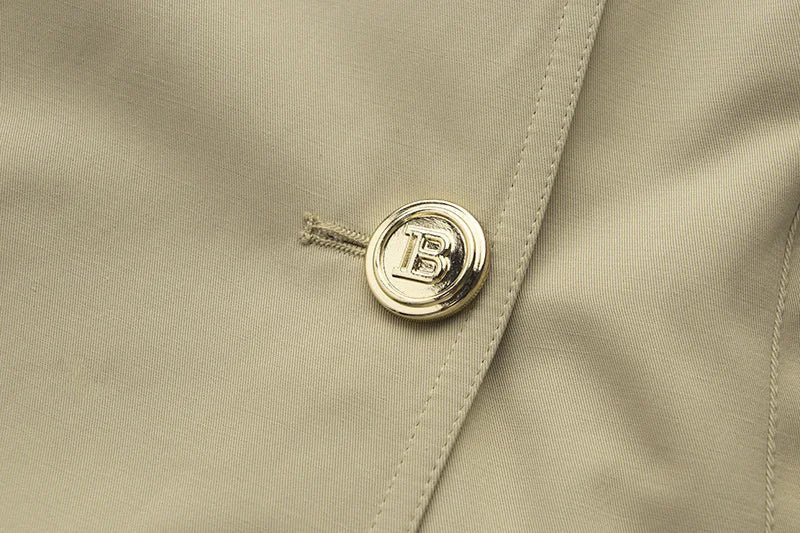 Double-Breasted Cape Trench Coat