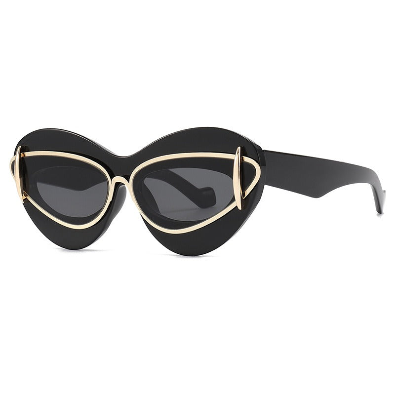 Double Cat Eye Sunglasses