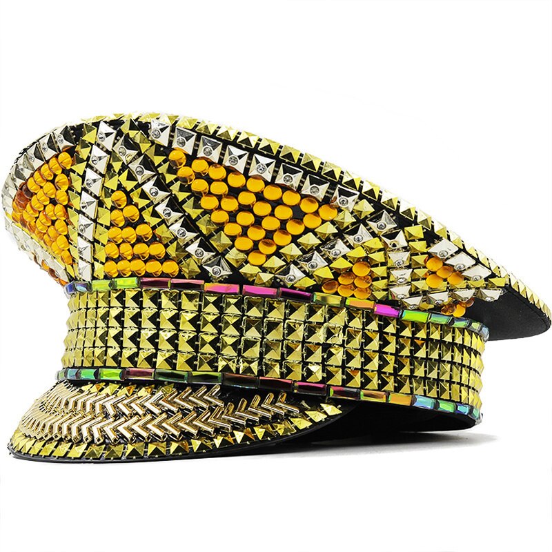 Diamond Studded Party Performance Hat