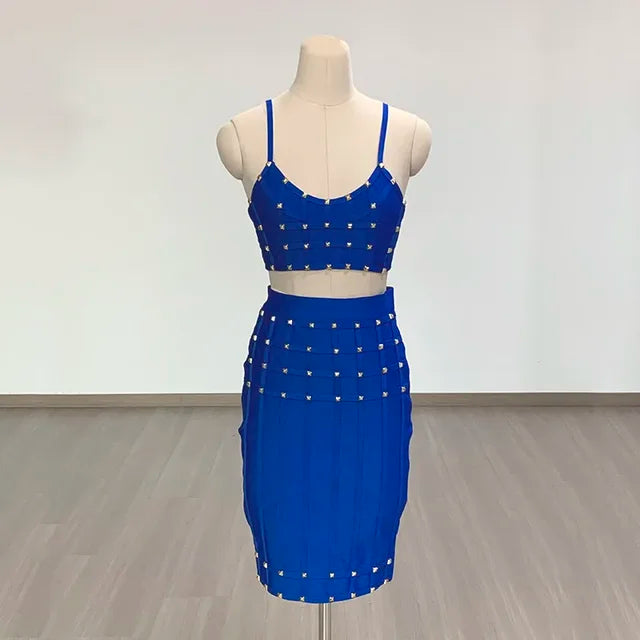 Studded Strap Two Piece Set