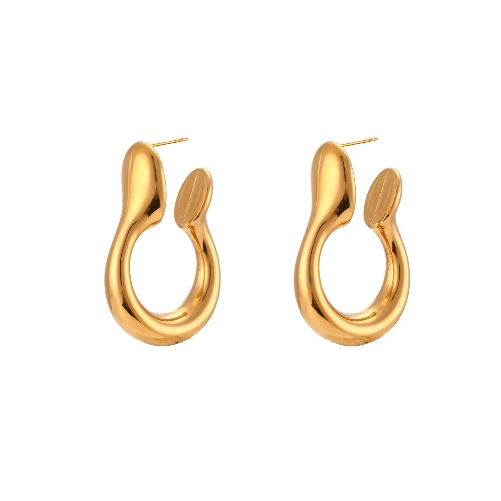 Stainless Steel Hollow Earrings