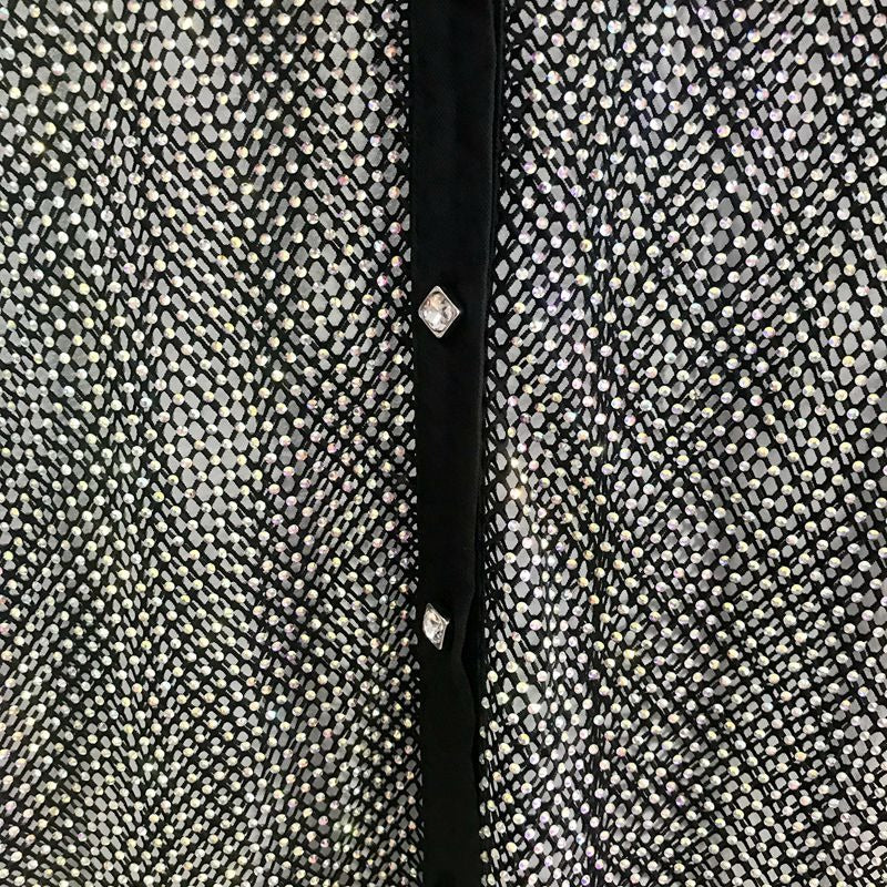 Diamond Hollow Rhinestone Shirt