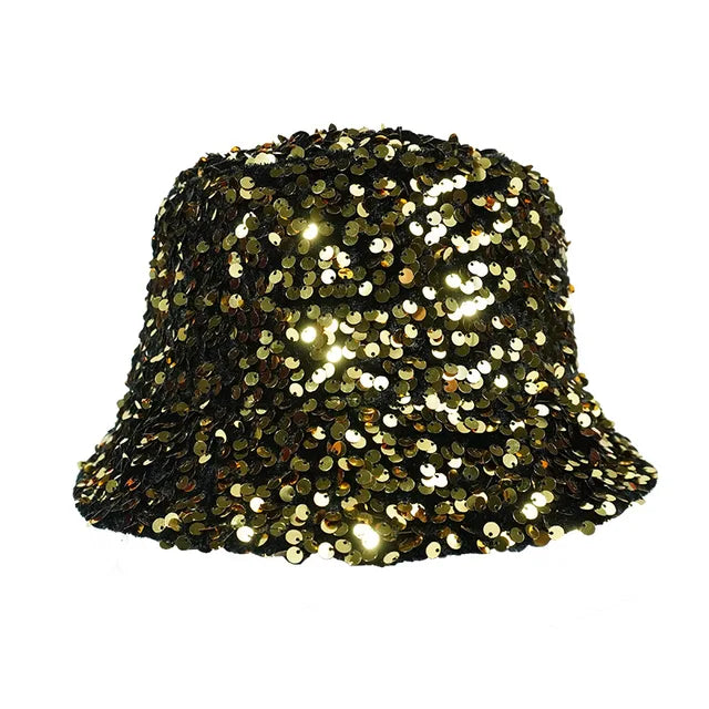 Casual Sequin Bucket Hat