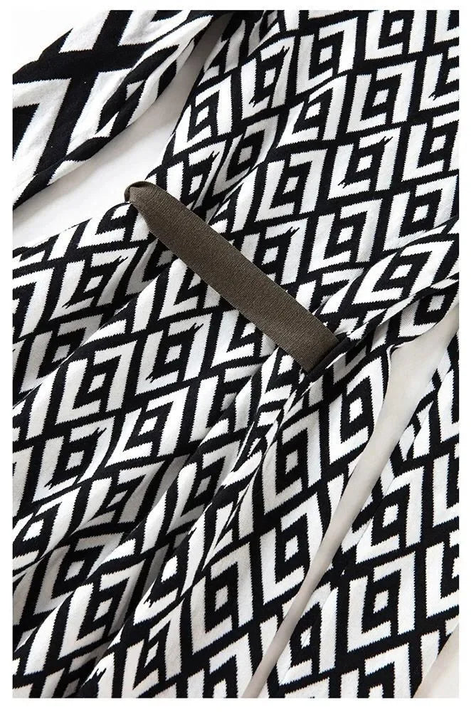 Geometric Lace-Up Mini Wrap Dress