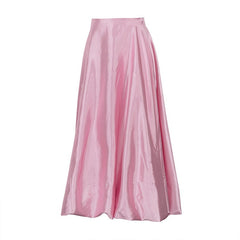 Casual Solid Balloon Skirt