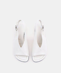 Chic Red Faux Leather Splicing Chunky Sandals Peep Toe