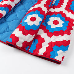 Print Loose Long Sleeved Kimono Style Coat